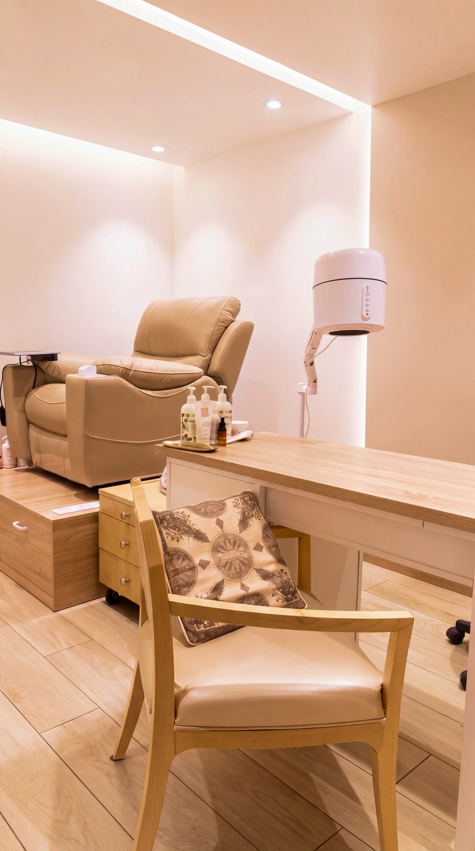 Manicure and pedicure area